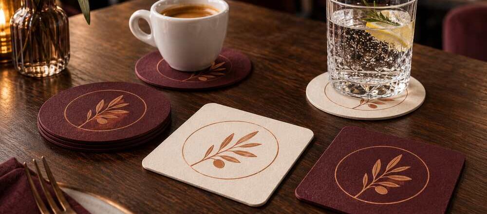 Posavasos personalizados que refuerzan tu imagen de marca en cada mesa