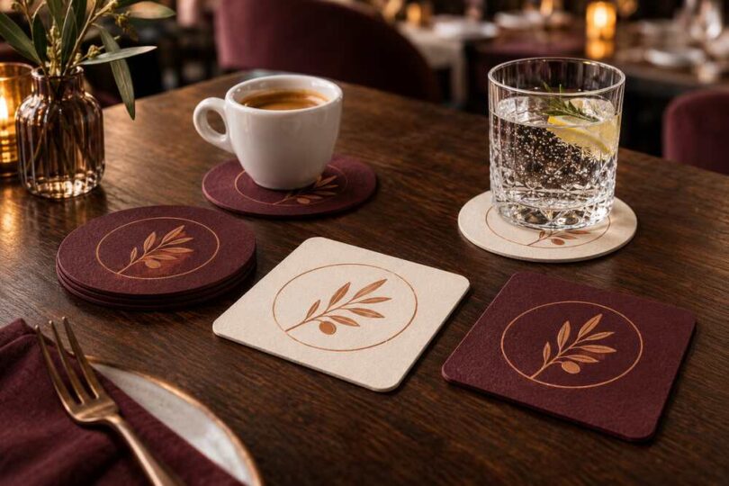 Posavasos personalizados que refuerzan tu imagen de marca en cada mesa