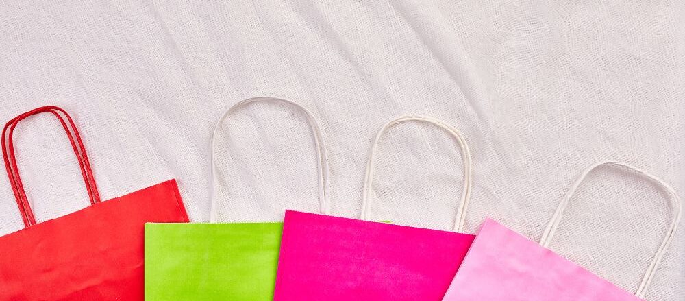 bolsas de papel de colores al por mayor