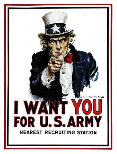 EEUU utilizó flyers para captar reclutas durante la II Guerra Mundial